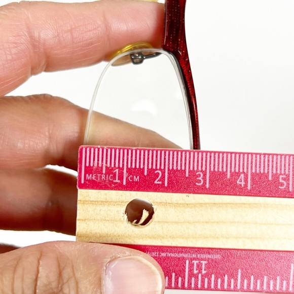 Alain Mikli A0491 16 Eyeglasses Frame Red 52-17-135 Half Rim with Case main image 15